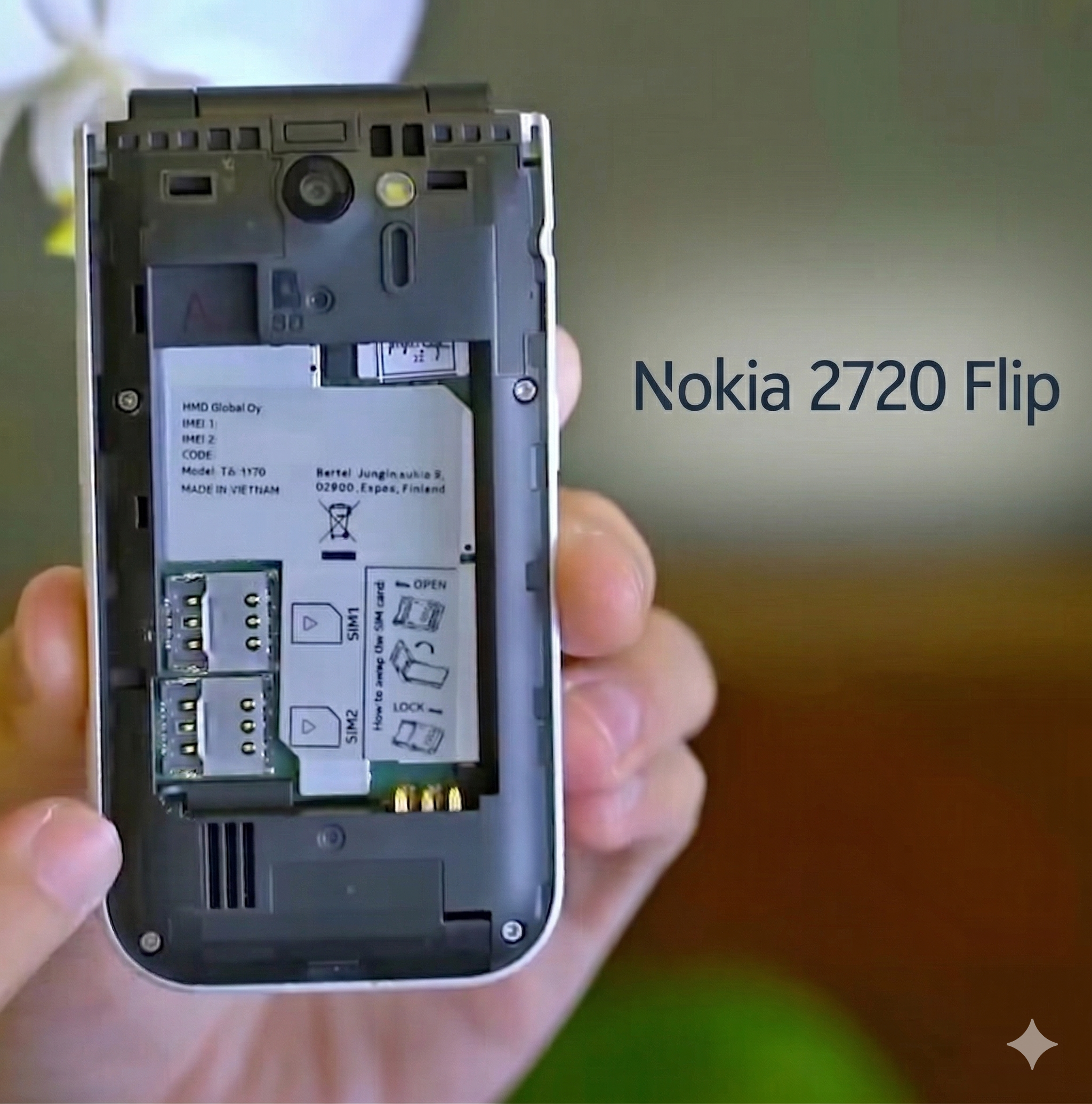 Buy Nokia 2720 Flip Phone - নকিয়া ২৭২০ ফ্লিপ বাটন ফোন
